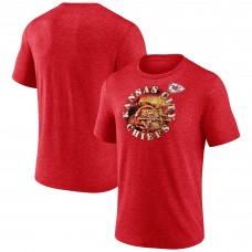 Kansas City Chiefs Red Sporting Chance Tri-Blend T-Shirt Kansas City Chiefs Red Sporting Chance Tri-Blend T-Shirt