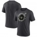Las Vegas Raiders Charcoal Sporting Chance Tri-Blend T-Shirt