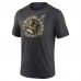 New Orleans Saints Charcoal Sporting Chance Tri-Blend T-Shirt
