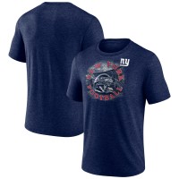 New York Giants Navy Sporting Chance Tri-Blend T-Shirt
