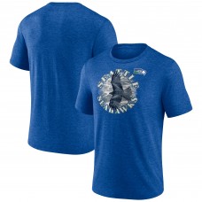 Seattle Seahawks Royal Sporting Chance Tri-Blend T-Shirt