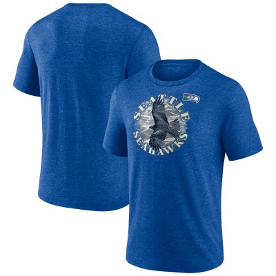Seattle Seahawks Royal Sporting Chance Tri-Blend T-Shirt