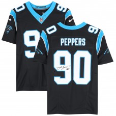 Игровая джерси Julius Peppers Carolina Panthers Autographed Fanatics Authentic Nike Limited Black Authentic