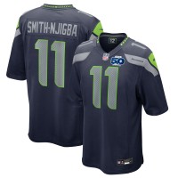 Seattle Seahawks Jaxon Smith-Njigba Nike College Navy Team 50th Season Game Jersey