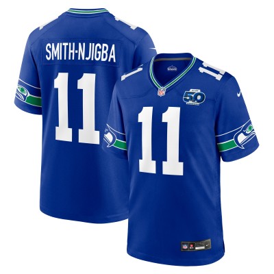 Seattle Seahawks Jaxon Smith-Njigba Nike Royal Alternate 50th Season Game Jersey