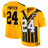 Джерси Pittsburgh Steelers Joey Porter Jr. Nike Gold Alternate 1933 Throwback Vapor F.U.S.E. Limited