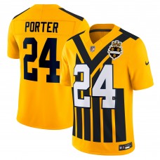Джерси Pittsburgh Steelers Joey Porter Jr. Nike Gold Alternate 1933 Throwback Vapor F.U.S.E. Limited Джерси Pittsburgh Steelers Joey Porter Jr. Nike Gold Alternate 1933 Throwback Vapor F.U.S.E. Limited