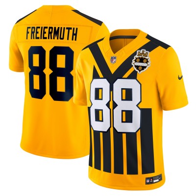 Джерси Pittsburgh Steelers Pat Freiermuth Nike Gold Alternate Vapor F.U.S.E. Limited