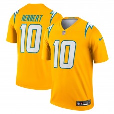 Los Angeles Chargers Justin Herbert Nike Gold Alternate Charger Power Legend Player Performance Top