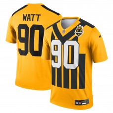 Pittsburgh Steelers T.J. Watt Nike Gold Alternate 1933 Throwback Legend Player Performance Top