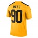 Pittsburgh Steelers T.J. Watt Nike Gold Alternate 1933 Throwback Legend Player Performance Top
