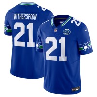 Джерси Seattle Seahawks Devon Witherspoon Nike Royal 50th Season Vapor F.U.S.E. Limited