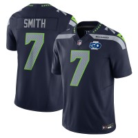 Джерси Seattle Seahawks Geno Smith Nike College Navy 50th Season Vapor F.U.S.E. Limited