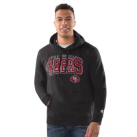 San Francisco 49ers Starter Charcoal Vintage Pullover Hoodie