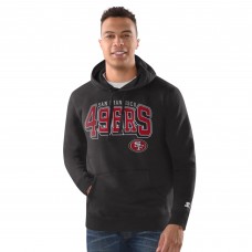 San Francisco 49ers Starter Charcoal Vintage Pullover Hoodie