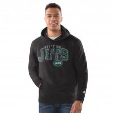 New York Jets Starter Charcoal Vintage Pullover Hoodie New York Jets Starter Charcoal Vintage Pullover Hoodie