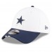 Бейсболка Dallas Cowboys New Era White/Navy 2025 NFL Training Camp 39THIRTY