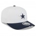 Бейсболка Dallas Cowboys New Era White/Navy 2025 NFL Training Camp 9SEVENTY