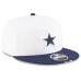 Бейсболка Dallas Cowboys New Era White/Navy 2025 NFL Training Camp Split Panel 9FIFTY Snapback