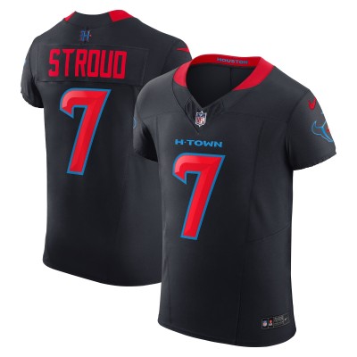 Игровая джерси Houston Texans C.J. Stroud Nike Navy Alternate 2 Vapor F.U.S.E. Elite