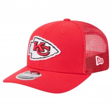 Бейсболка Kansas City Chiefs New Era Red Team Collection 9SEVENTY Stretch-Snap