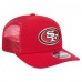 Бейсболка San Francisco 49ers New Era Scarlet Team Collection 9SEVENTY Stretch-Snap