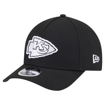 Бейсболка Kansas City Chiefs New Era Black Team Collection 9FORTY M-Crown A-Frame