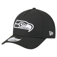 Бейсболка Seattle Seahawks New Era Black Team Collection 9FORTY M-Crown A-Frame