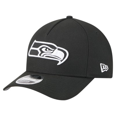 Бейсболка Seattle Seahawks New Era Black Team Collection 9FORTY M-Crown A-Frame