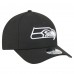 Бейсболка Seattle Seahawks New Era Black Team Collection 9FORTY M-Crown A-Frame