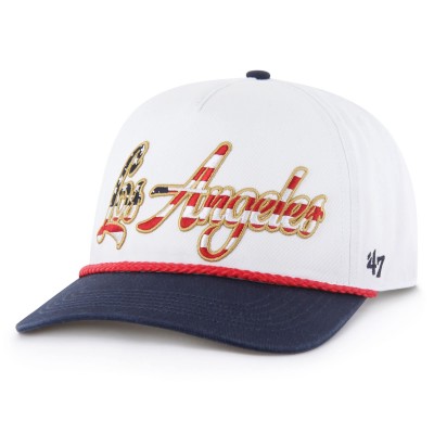 Бейсболка Los Angeles Chargers 47 White Patriotic Overhand Hitch