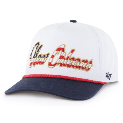 Бейсболка New Orleans Saints 47 White Patriotic Overhand Hitch