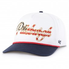 Бейсболка Pittsburgh Steelers 47 White Patriotic Overhand Hitch