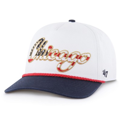 Бейсболка Chicago Bears 47 White Patriotic Overhand Hitch