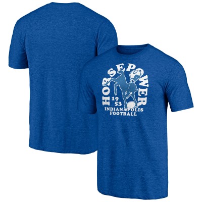 Indianapolis Colts Royal Vintage Tri-Blend T-Shirt