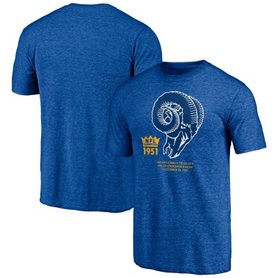 Los Angeles Rams Vintage Tri-Blend T-Shirt - Royal