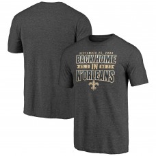 Футболка New Orleans Saints Charcoal Vintage Tri-Blend