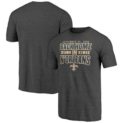 Футболка New Orleans Saints Charcoal Vintage Tri-Blend
