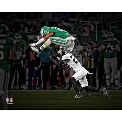 Saquon Barkley Philadelphia Eagles Unsigned Fanatics Authentic Reverse Hurdle Photograph