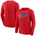 Футболка с длинным рукавом Buffalo Bills Red Primary Logo Футболка с длинным рукавом Buffalo Bills Red Primary Logo