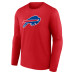 Футболка с длинным рукавом Buffalo Bills Red Primary Logo