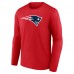 New England Patriots Red Primary Logo Long Sleeve T-Shirt