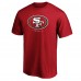 San Francisco 49ers Scarlet Team Lockup T-Shirt