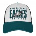 Подростковая Philadelphia Eagles White/Midnight Green Essentials Trucker Adjustable Hat