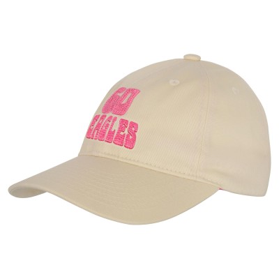 Подростковая Girls Philadelphia Eagles Outerstuff Cream Blitz Adjustable Hat