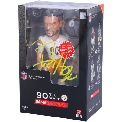 T.J. Watt Pittsburgh Steelers Autographed Fanatics Authentic Series 5 GameChanger Full Color 6 Vinyl Figurine