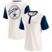 Футболка Dallas Cowboys Darius Rucker Collection by Fanatics Cream Henley Colorblock Slub Pocket