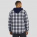 Dallas Cowboys Darius Rucker Collection by Fanatics Navy Plaid Flannel Quilted Full-Snap Hooded Shacket