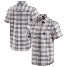 Рубашка Dallas Cowboys Darius Rucker Collection by Fanatics Gray Team Plaid Short Sleeve