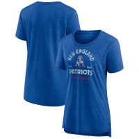 Женская New England Patriots Royal Vintage Arch Tri-Blend T-Shirt